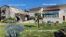 Grande maison à vendre 5 pièces FOUQUEBRUNE (16) + dépendances sur terrain d'env 6800 m2