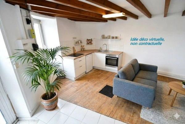 Dpt Charente (16), à vendre BARBEZIEUX SAINT HILAIRE maison 3 pièces   