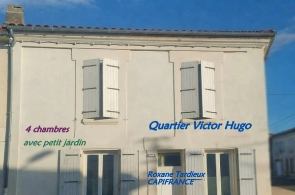 Maison à vendre 5 pièces  ANGOULEME centre 4 chambres, jardin