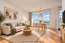 BAGNEUX - IMMEUBLE DE STANDING 2016 - 3P - 60,05 M² - TERRASSE - CAVE - PARKING SOUS-SOL