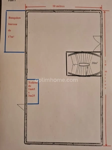 Local commercial de 197 m2 avec bureau et parking à louer à Orgeval au bord de la RN 13