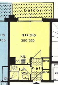 Charmant studio avec terrasse et piscine dans résidence prisée