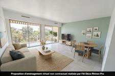 Appartement 2 pièces de 57 m² traversant avec terrasses dans résidence avec piscine