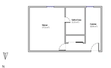 Billancourt Rives de seine : Studio de 23m² à vendre