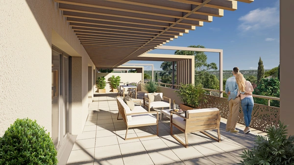 UZES (30)  Exceptionnel Penthouse F4 baigné de lumière avec immense terrasse à Uzès