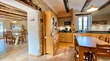 Dpt Gard (30), à vendre proche de BARJAC, aux portes de l'Ardèche, ancien Mas avec gîtes de 350 m² - Terrain de 5 000 m² avec piscine