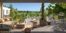 Dpt Gard (30), à vendre LES ANGLES appartement T4 de 128,55 m² - Terrasse + 2 places de parking en sous-sol