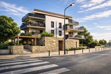 Superbe T2 de 46 m2 au dernier étage avec grande terrasse à Nîmes
