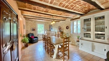 Dpt Gard (30), à vendre proche de BARJAC, aux portes de l'Ardèche, ancien Mas avec gîtes de 350 m² - Terrain de 5 000 m² avec piscine