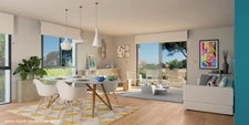 Dpt Gard (30), à vendre LES ANGLES appartement T4 de 128,55 m² - Terrasse + 2 places de parking en sous-sol