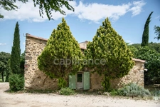 Between Uzès and La Roque-sur-Cèze, a Provençal Eden: 18th-century farmhouse & its private estate on 3.3 hectares