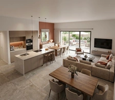 UZES (30) Appartement à vendre 4 pièces de 110 m2 avec terrasses, jardin et 2 garages fermés