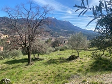 Terrain constructible 633 m² libre constructeur – Vue panoramique Le Cousson & Oliveraie