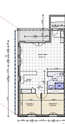 Appartement à vendre 3 pièces PECHBONNIEU (31)