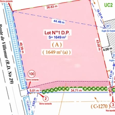 Terrain à vendre de 1 649,00 m² VILLAUDRIC (31)