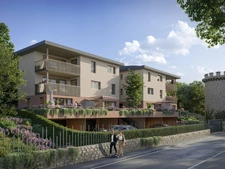 aix les bains terrain de 1615 m2 env ( projet de 8 appartements avec p.c purgé de tous recours)