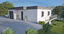 tresserve maison contemporaine 113 m2 env 4 chambres, garage, balcon, terrasse, terrain 269 m2 env.