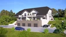 PUGNY CHATENOD DANS PETITE RESIDENCE APPARTEMENT T4  99 M2 ENV, TERRASSE 29 M2 ENV, GARAGE 33 M2 ENV