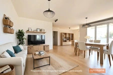 T4 traversant, calme et lumineux avec balcons et cave. Un garage est possible en option. 