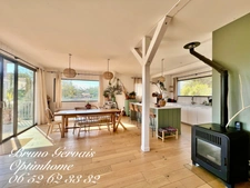VILLA CONTEMPORAINE A OSSATURE BOIS  D'INSPIRATION WEST COAST A VENDRE A FRONTIGNAN
