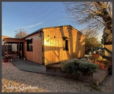 Maison en bois 2 chambres+ bureau sur terrain de 1489 m²