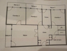 Appartement à vendre 4 pièces METZ (57)