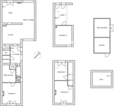 Hem - Maison en semi plain pied 4 chambres