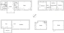 Lannoy limite Hem - Maison de 116 m2 habitables 5 pièces avec beau jardin sud ouest
