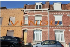 Nouveau Roubaix Rue Montgolfier - Maison 1930 mitoyenne 4 chambres 115 m2 habitables