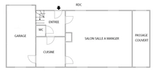 Maison jumelée 127 m2 habitables 4 chambres avec parking et garage