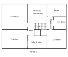 Cousinerie - Maison de 128 m² avec 4 chambres 1 bureau Proche des lacs