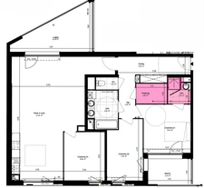 Hem Centre - Appartement 4 pièces 104 m2 avec terrasse sud