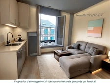 APPARTEMENT À VENDRE 1 PIÈCE STUDIO VILLERS SUR MER(14) CENTRE VILLE PLAGE DERNIER ÉTAGE 45 000€
