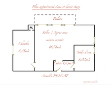 APPARTEMENT À VENDRE BEAU 2 PIÈCES 32M2 AVEC BALCON DERNIER ÉTAGE ET PLACE STATIONNEMENT 250M CENTRE HOULGATE CALVADOS 150 000€ 