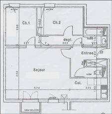 APPARTEMENT 3 PIÈCES 65,56M2 AVEC BALCON ET GARAGE CENTRE MERVILLE FRANCEVILLE PLAGE 280 000€ 