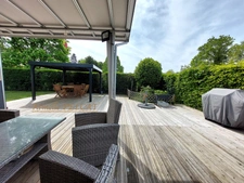 MAISON MOBILE OU MOBIL HOME AVEC PERGOLA VENDU AVEC TERRAIN TERRASSE PARKING ABRIS DE JARDIN CARPORT 3KM DE VILLERS SUR MER (BLONVILLE) 