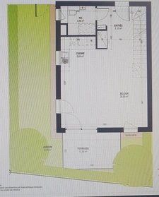 Maison jumelée 91 m² + jardin + terasse+ garage  à vendre 4 pièces HOLTZHEIM (67)