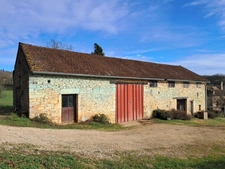 Grange en pierres, 105 m² au sol , sur terrain de 3000 m² à vendre à SALVEZOU - CATUS (20 mn de CAHORS)