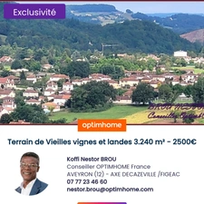 AVEYRON (12) - Terrain à vendre de 3.240 m² à  BOISSE PENCHOT 