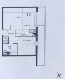 Appartement à vendre 2 pièces TOULOUSE (31400)