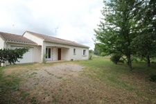 Maison plain pied à vendre 3 pièces LAMOTHE LANDERRON (33), 2 chambres, garage, terrain 2109m²