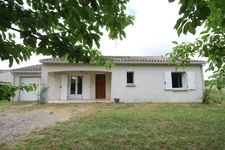 Maison plain pied à vendre 3 pièces LAMOTHE LANDERRON (33), 2 chambres, garage, terrain 2109m²
