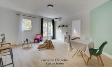 Grand T2 de 52m², terrasse, jardin, parking privatif