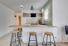 Grand T2 de 52m², terrasse, jardin, parking privatif
