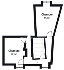 Maison de bourg rénovée de 99 m² (3 ch) avec cour, 2 garages + Appartement T2 loué (420 €/mois) – Centre-ville de Nueil-les-Aubiers (79250)