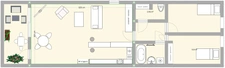 APPARTEMENT A VENDRE MARSEILLE 9° SORMIOU VALLON DE L'ERMITE TYPE  3 de 66 m² - TERRASSE  12 m² - GARAGE 14 M²