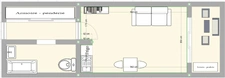 STUDIO LUMINEUX DE 22.19 M² - BALCON 4.43 M² - MARSEILLE 3 EME IDEAL INVESTISSEMENT 