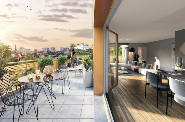 appartement à vendre 3 pièces avec terrasse à MEUDON (92)