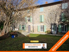Superbe demeure de caractère en pierres – 220 m² habitables – Terrain, piscine, dépendances – CHAURIAT ( 63)