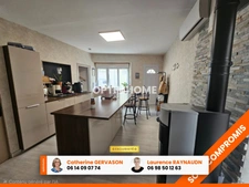 Maison à vendre 90 m2 - 5 pièces- 3 chambres-  ROMAGNAT (63540)